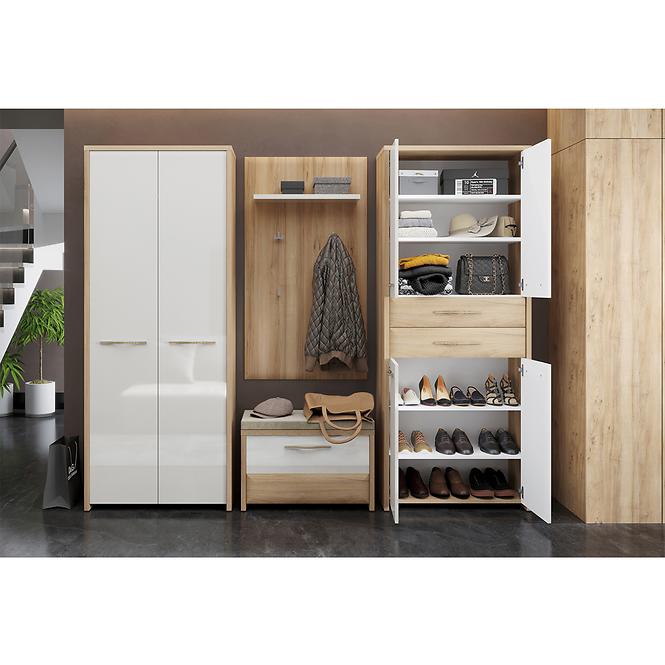 Szekrény 1d Gala V1 Pacific Walnut/Beige