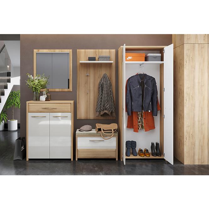 Szekrény 1d Gala V1 Pacific Walnut/Beige