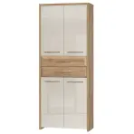 Szekrény 4d2s Gala V42 Pacific Walnut/Beige