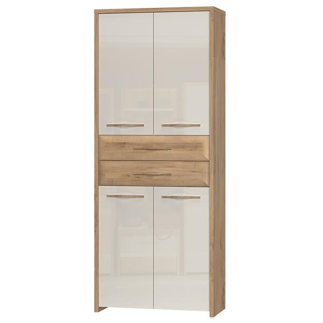 Szekrény 4d2s Gala V42 Pacific Walnut/Beige