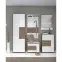 Szekrény 1d Stela V1 Tobacco Oak/Crystal White,4