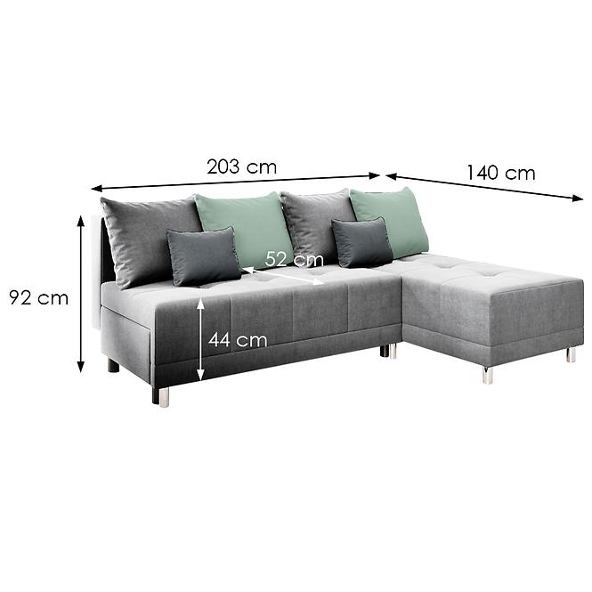 Sarokgarnitúra szett Max New Gusto 88+70+94,2