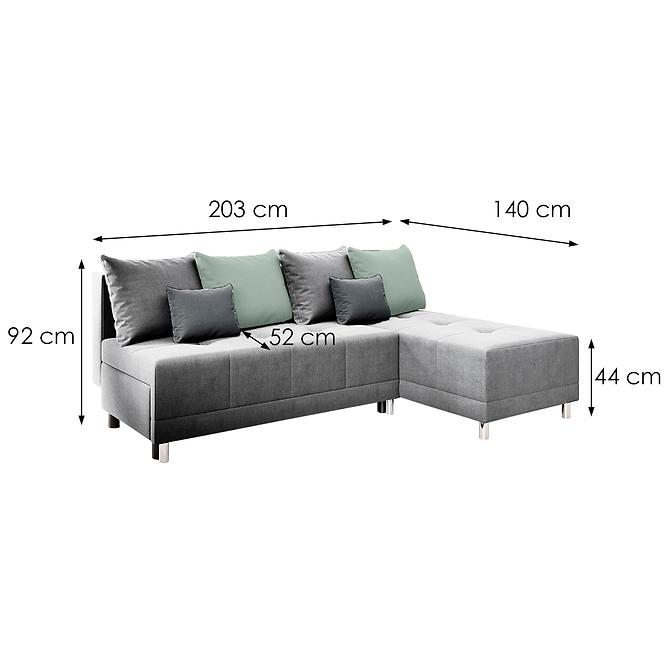 Sarokgarnitúra szett Max New Gusto 88+70+94