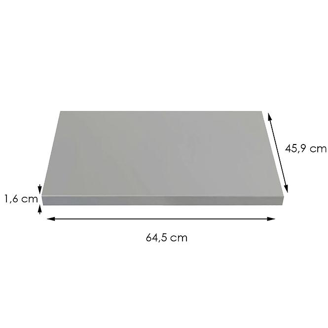 Fali polcok 3 db Retro 200 grafit,2