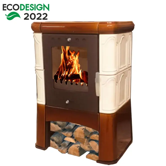 Kandallókályha Piccolo II drab-goldbrown 6kw