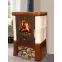 Kandallókályha Piccolo II drab-goldbrown 6kw,3