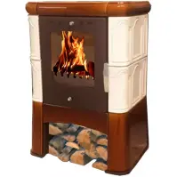Kandallókályha Piccolo II drab-goldbrown 6kw