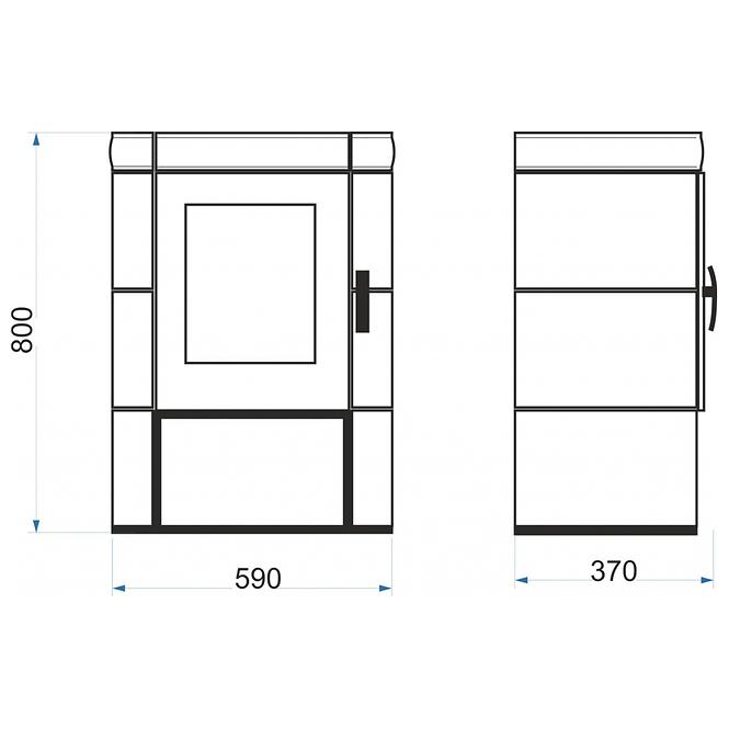 Kandallókályha Picobello II coffebrown 6kw