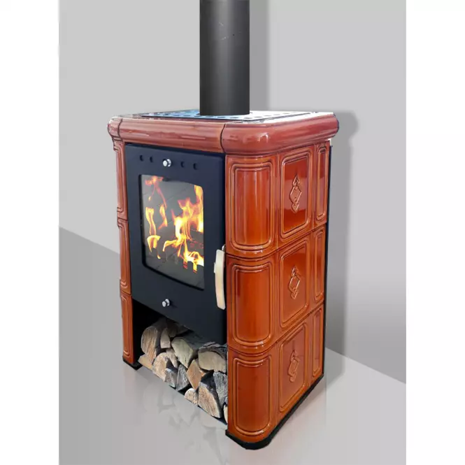 Kandallókályha Picobello II coffebrown 6kw,3