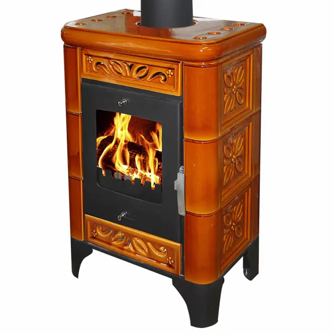 Kandallókályha Belluno II goldbrown 6kw,2