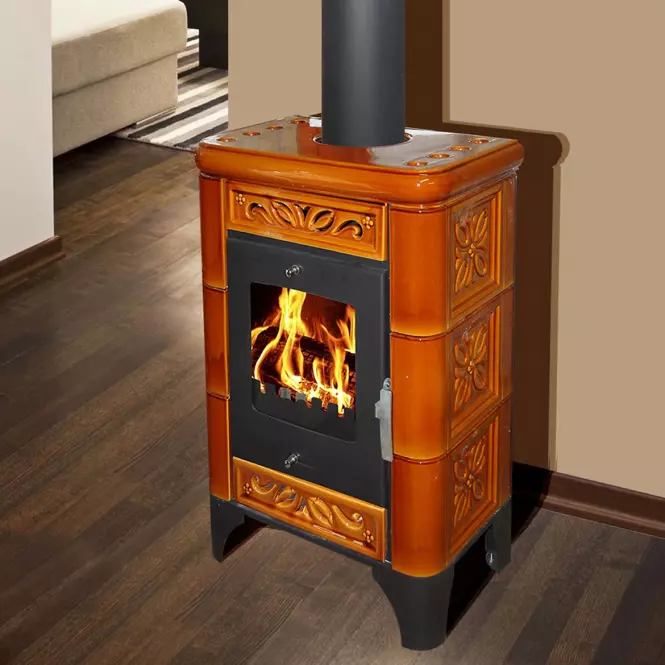 Kandallókályha Belluno II goldbrown 6kw