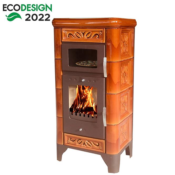 Kandallókályha Bologna II goldbrown 6kw