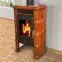 Kandallókályha Bergamo II goldbrown 7kw,2