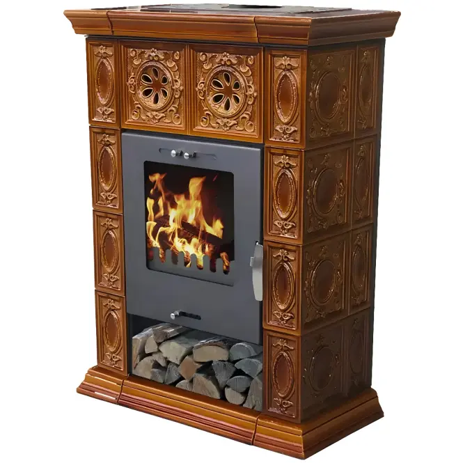 Kandallókályha Weimar II goldbrown 7 kw