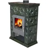 Kandallókályha Weimar II olive-green 7 kw