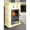 Kandallókályha Jena II creme 7 kw,2
