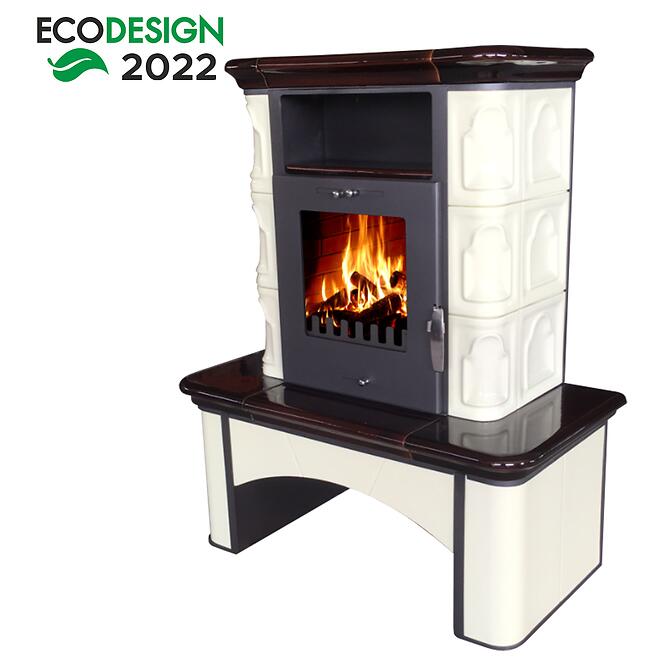 Kandallókályha Bremen II butter-coffebrown 7 kw