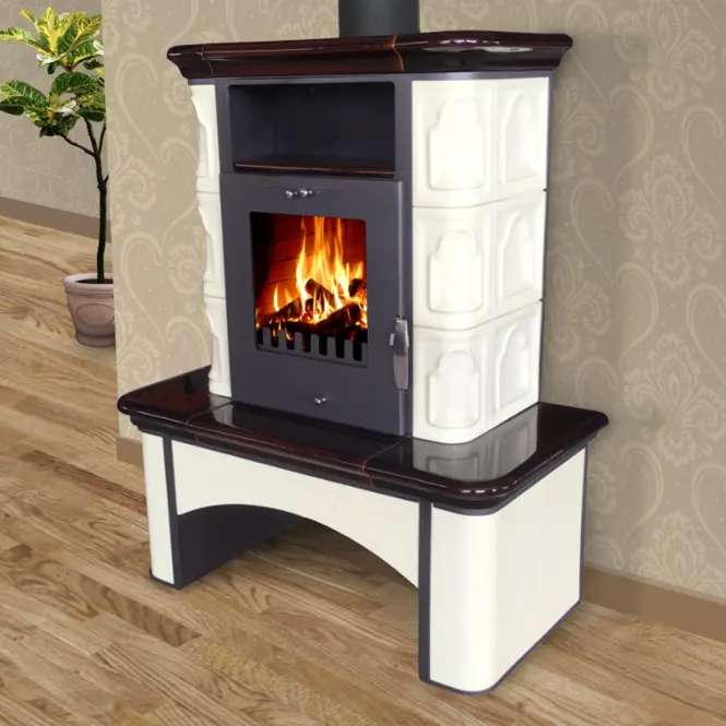 Kandallókályha Bremen II butter-coffebrown 7 kw,3