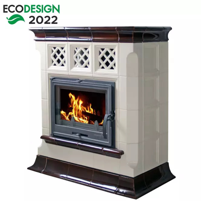 Kandallókályha Veneto drab-coffebrown 9 kw