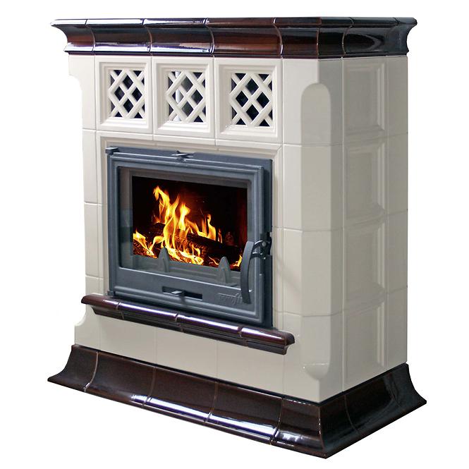 Kandallókályha Veneto drab-coffebrown 9 kw,4