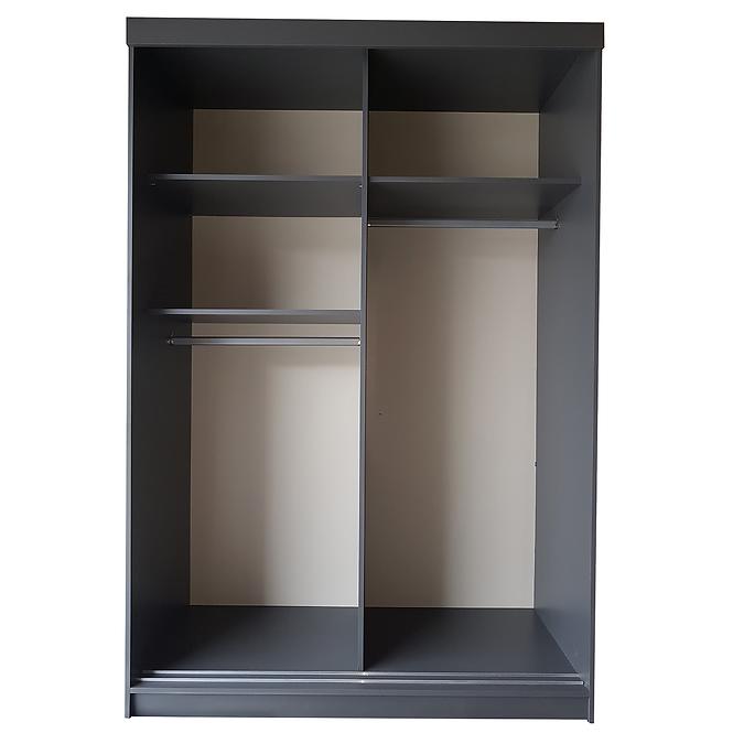 Szekrény Retro 138 3L fehér / arany craft ajtók