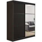 Szekrény Retro 138 3L grafit/ fekete ajtók