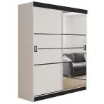 Szekrény Retro 138 4L fehér /  fehér ajtók