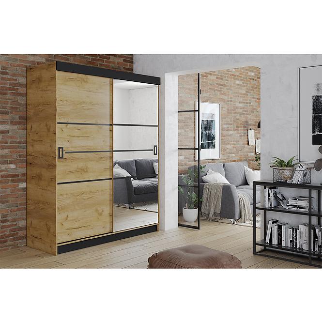Szekrény Retro 138 4L craft/ craft ajtók