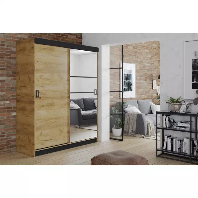 Szekrény Retro 138 6L craft/ craft ajtók