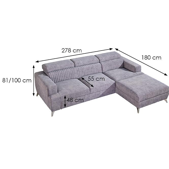 Sarokgarnitúra szett Primo P Zoya 10 Sz,2