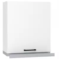 Konyhaszekrény Max W60/68 Slim Pl ze kapucni ezüst fehér
