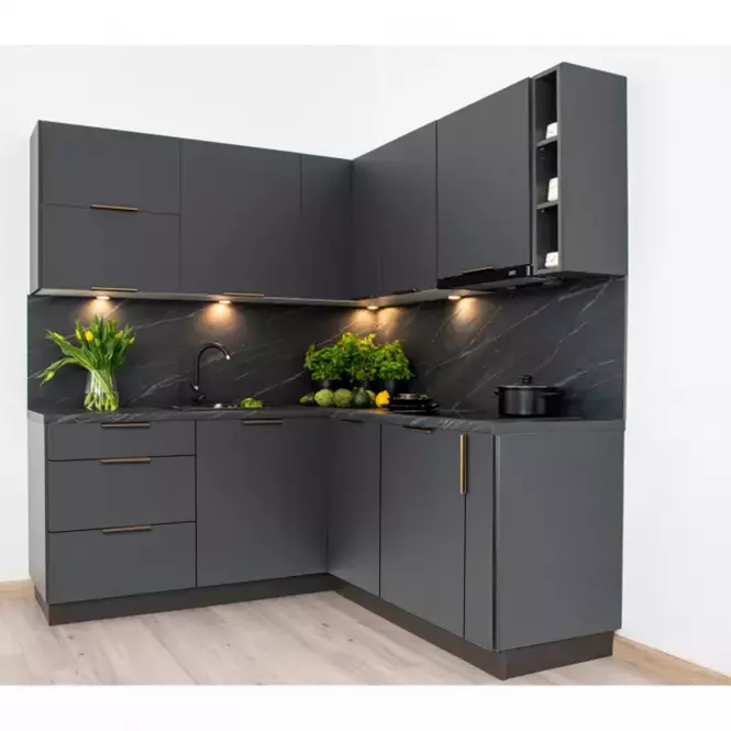 Konyhaszekrény Max W80su Alu szürke,3