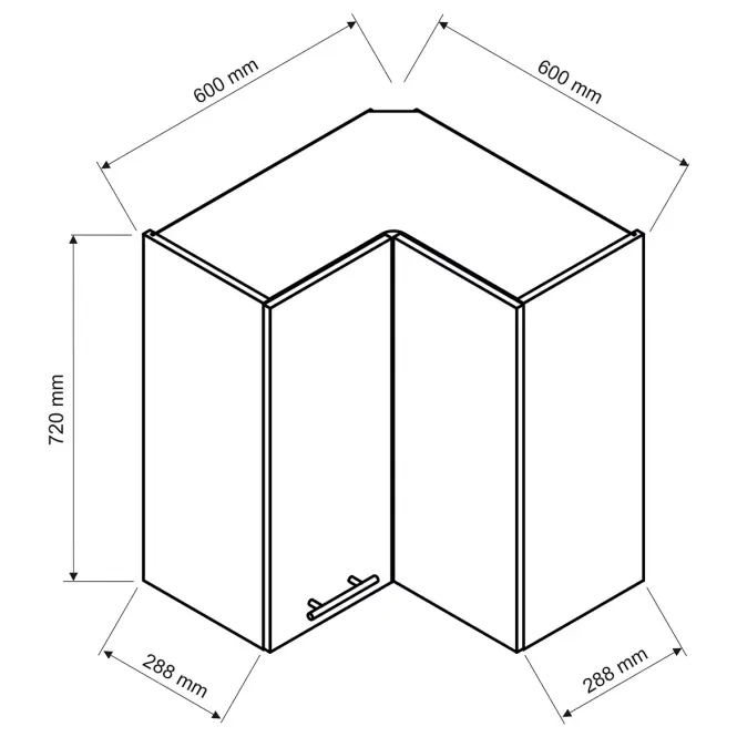 Konyhaszekrény Max Wrn Pl világos bézs,2