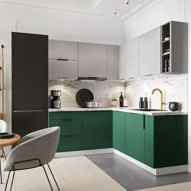 Konyhaszekrény Max W60/68 Slim Pl kapucni ezüst fekete