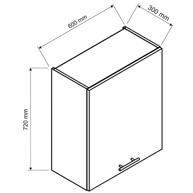 Konyhaszekrény Max W60 Pl Granit