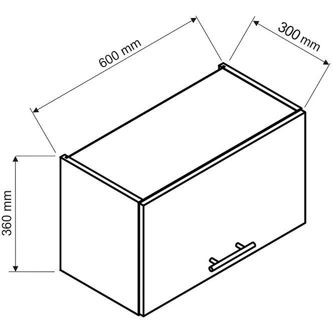 Konyhaszekrény Max W60okgr Granit