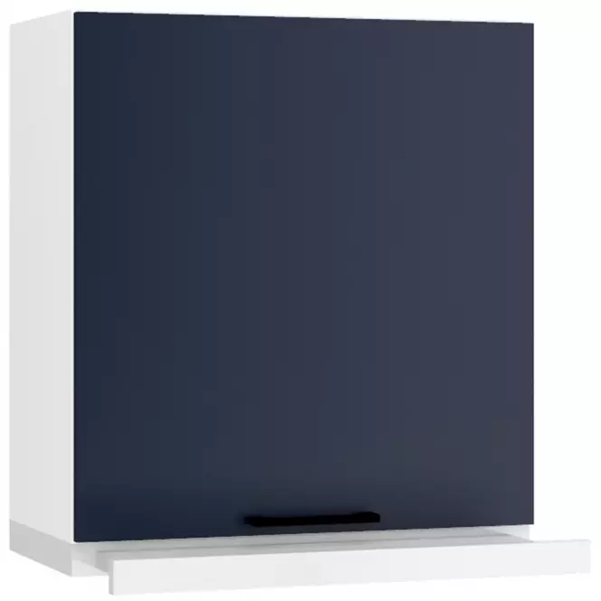 Konyhaszekrény Max W60/68 Slim Pl kapucni ezüst sötétkék