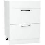 Konyhaszekrény Max D60pc S/2 Zasl fehér