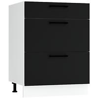 Konyhaszekrény Max D60s/3 fekete