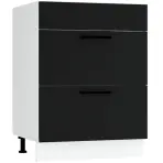 Konyhaszekrény Max D60pc S/2 Zasl fekete