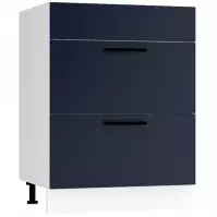 Konyhaszekrény Max D60pc S/2 Zasl sötétkék