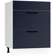 Konyhaszekrény Max D60pc S/2 Zasl sötétkék