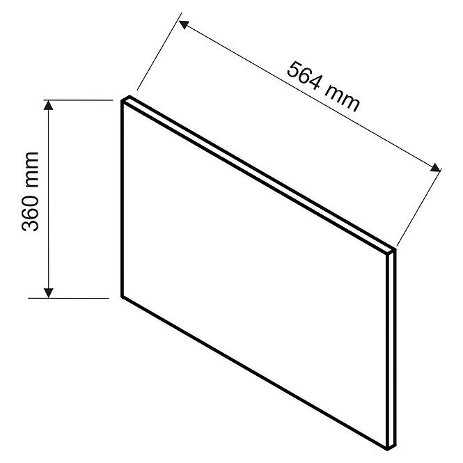 Oldalsó panel Max 360x564 szürke