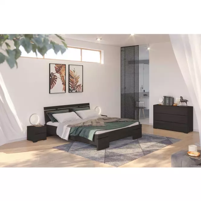 Ágy fa bükkfa Skandica Sparta maxi 120X200 palisander,5