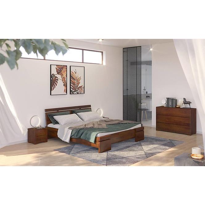 Ágy fa bükkfa Skandica Sparta maxi 140X200 dió,5