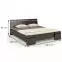 Ágy fa bükkfa Skandica Sparta maxi 140X200 palisander,4