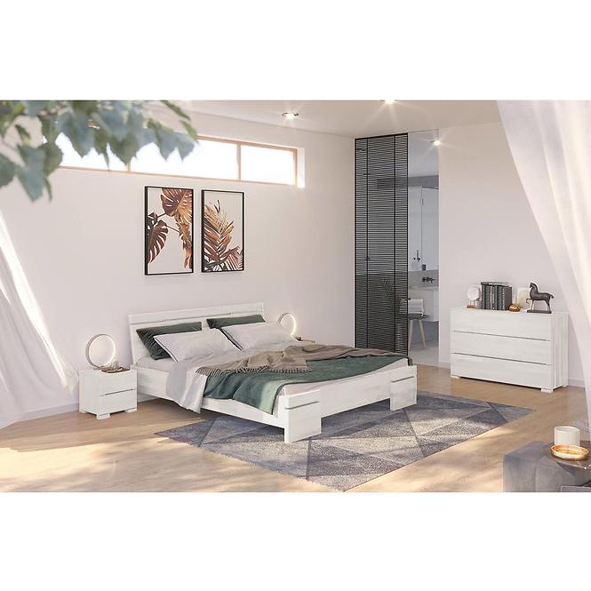 Ágy fa bükkfa Skandica Sparta maxi 160X200 fehér,5
