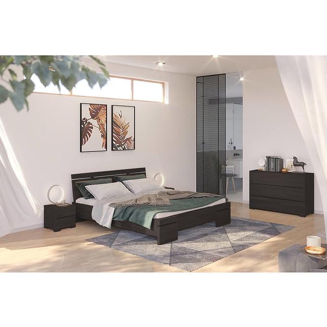 Ágy fa bükkfa Skandica Sparta maxi 200X200 palisander,5