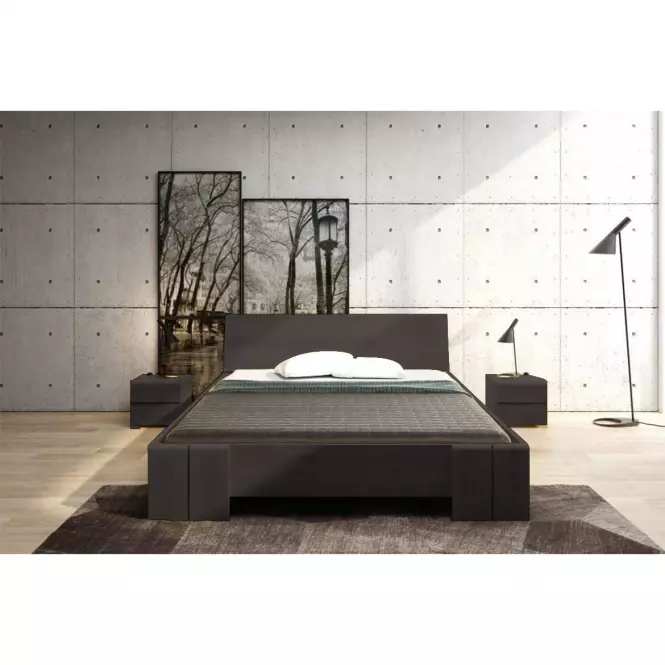 Ágy fa bükkfa Skandica Vestre maxi 140X200 palisander,6