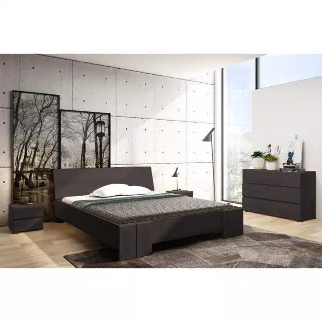 Ágy fa bükkfa Skandica Vestre maxi 140X200 palisander,7